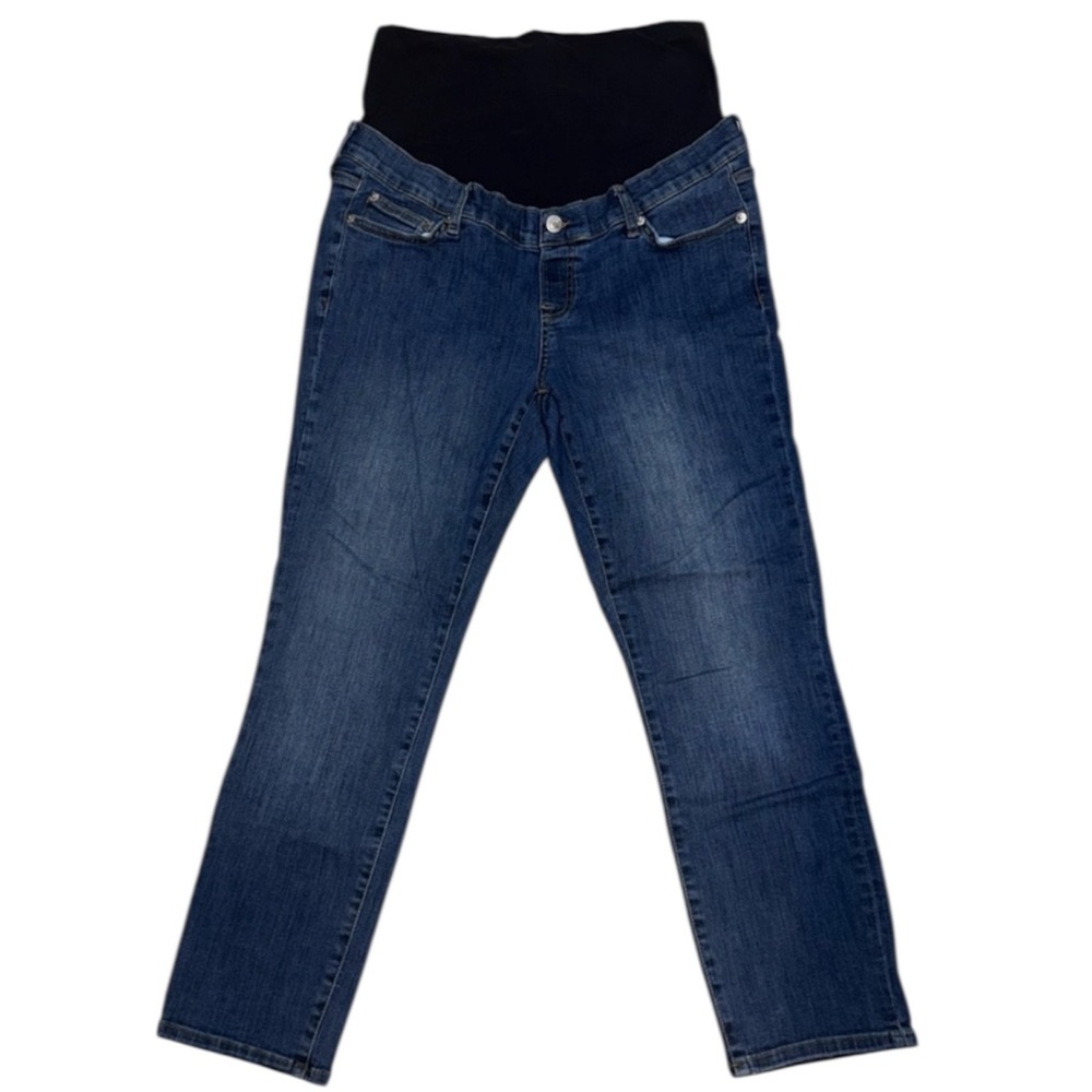 GAP Women's Ankle Blue Stretch Maternity Jeans - 30